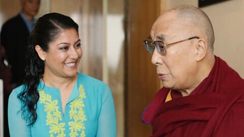 Piya Sorcar and the Dalai Lama
