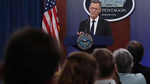 U.S. Under Secretary of Defense for Policy Colin Kahl speaks during a news briefing at the Pentagon on July 7, 2023 in Arlington, Virginia. Under Secretary Kahl hosted a news briefing to answer questions from members of the press. 