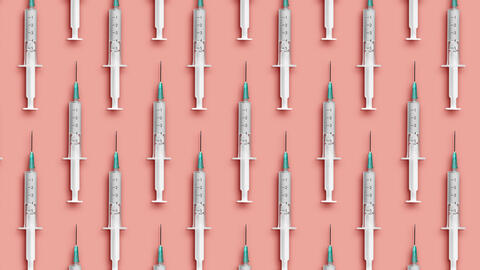 An illustration of vaccine injections 