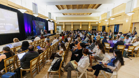 photo of conference main hall in session