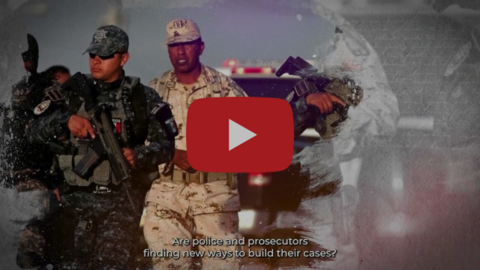 Fabricated Justice video still with play button