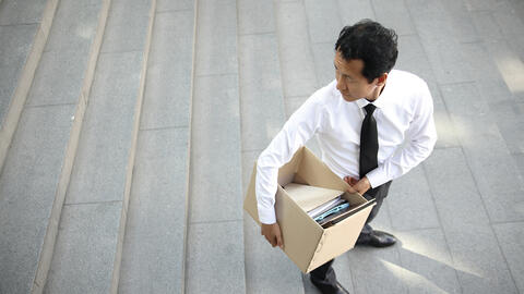 Feature image showing man leaving his job