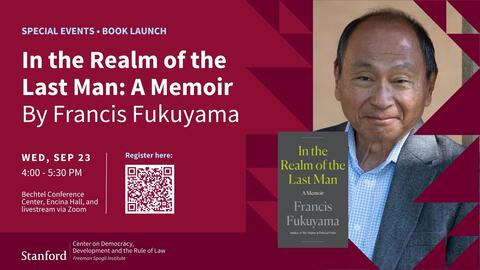 In the Realm of the Last Man by Francis Fukuyama book launch event