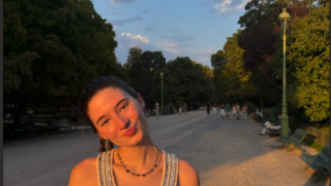 Mandy Maselli at a park in Paris