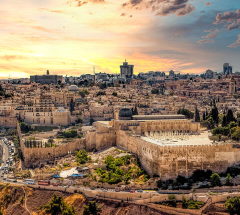 Jerusalem cityscape panorama