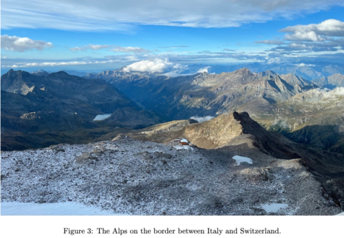 Figure 3: The Alps on the border between Italy and Switzerland.