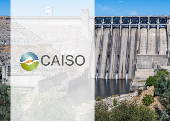 CAISO logo with Folsom Dam