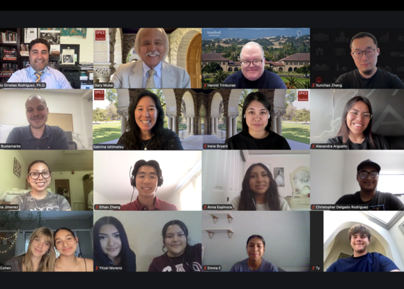 screenshot of Zoom meeting