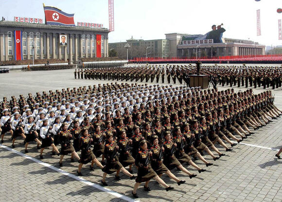 north korea march