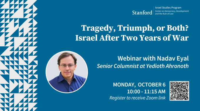 Tragedy, Triumph, or Both? Israel After Two Years of War — Webinar with Nadav Eyal