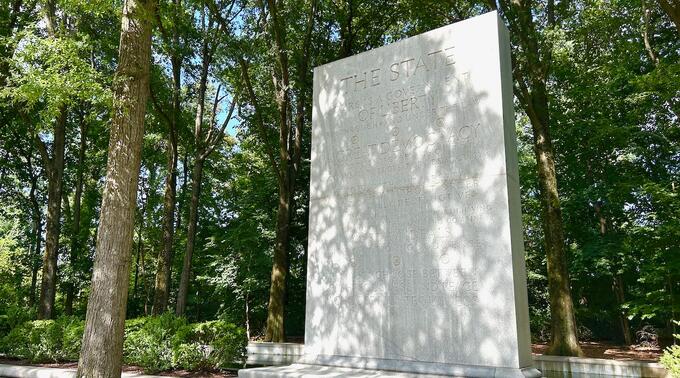 Photo of a wall at the Theodore Roosevelt Memorial, Washington DC – “Order without liberty and liberty without order are equally destructive” 