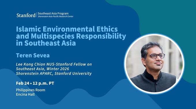 Islamic Environmental Ethics and Multispecies Responsibility in Southeast Asia Tuesday, February 24, 2026 12:00 PM - 1:30 PM (Pacific)