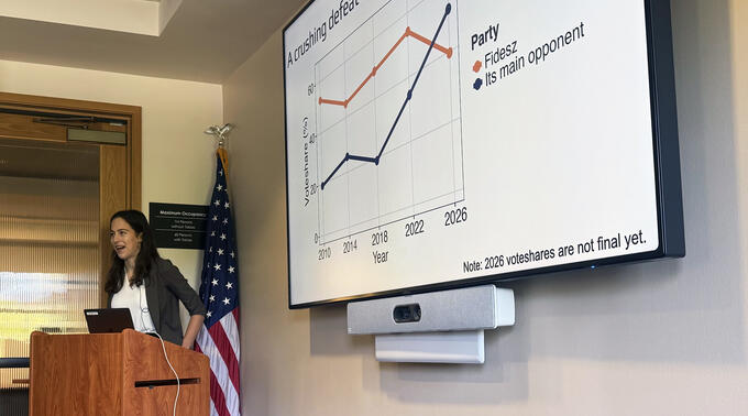 Hanna Folsz presented her research in a REDS seminar on April 16, 2026.