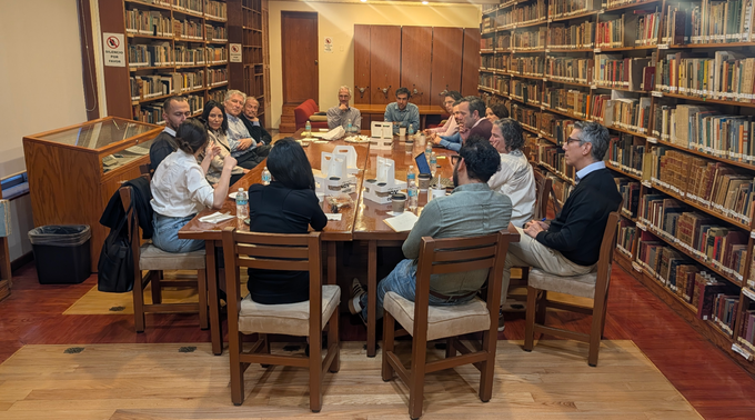 The DAL delegation meets with researchers from ITAM.