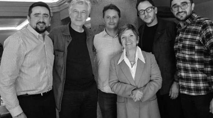 Prof. Diaz-Cayeros and Manuel Ortiz met Ms. Gloria Cuartas, director of the Victims Unit of the Government of Colombia.