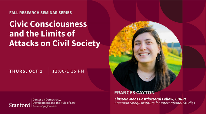 Frances Cayton Seminar 10.1.26