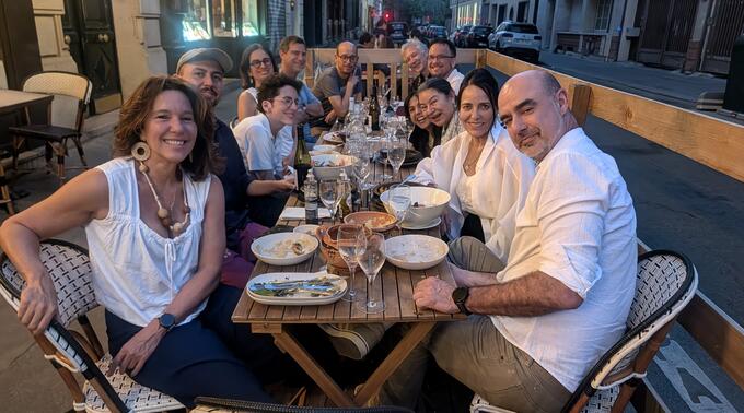 Scholars from across the region joined DAL for dinner on the conference's opening night.