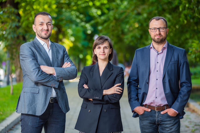 Photo of Nariman Ustaiev, Yulia Bezvershenko, and Denis Gutenko