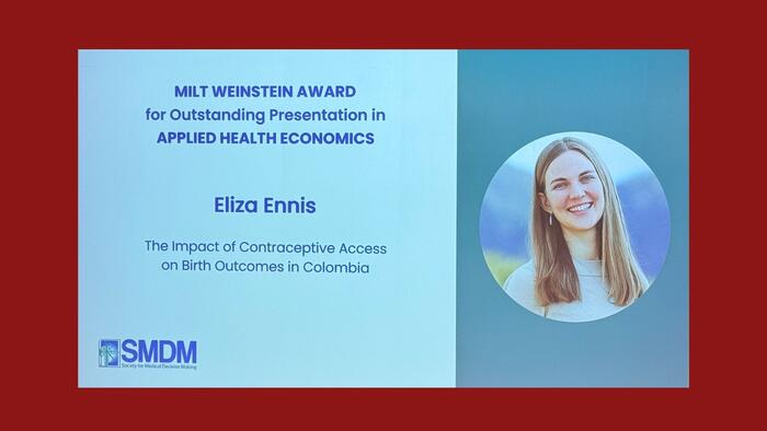 SHP PhD Student Eliza Ennis wins 2026 Lusted Award