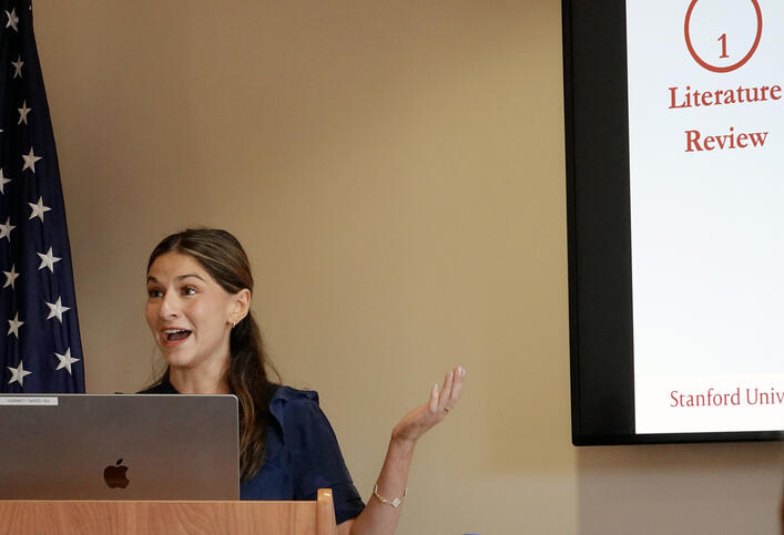 Lorraine Cioffi presents her honors thesis