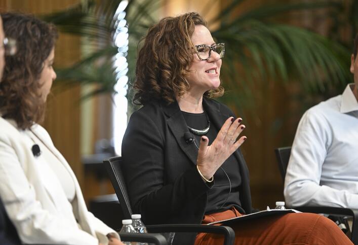 Anna Fifield at the 2026 Shorenstein Journalism Award panel discussion.