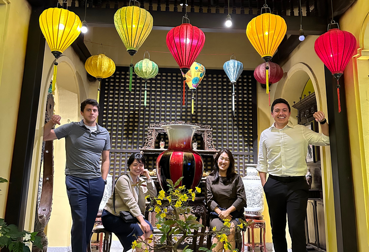 Jonathan Deemer, Miku Yamada, Mi Jin Ryu, and Omar Pimentel in Vietnam 