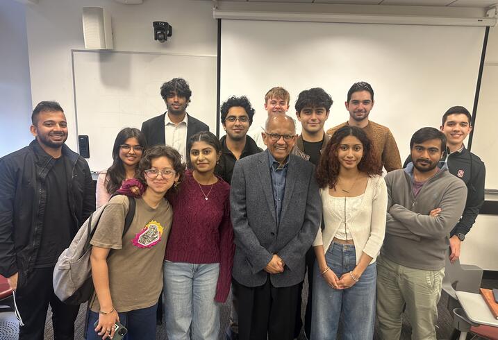 Students from the Stanford Indo-Pak Dosti Forum in a group photo.