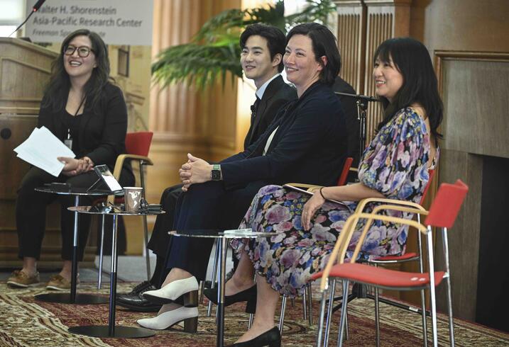 Michelle Cho, SUHO, Angela Killoren, and Marci Kwon