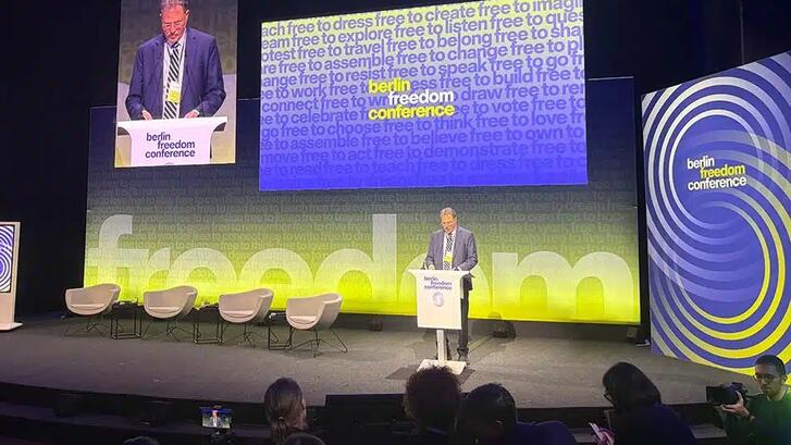 Larry Diamond delivered remarks to the Berlin Freedom Conference on November 10, 2025.