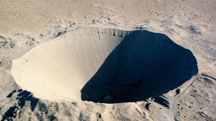 Nevada nuclear test site sedan crater