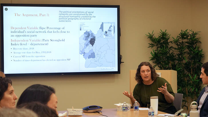 Natalie Letsa presented her research in a CDDRL seminar on February 5, 2026.