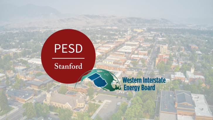 PESD and WIEB logos in front of Bozeman, MT skyline