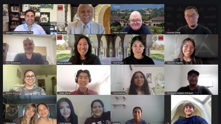 screenshot of Zoom meeting