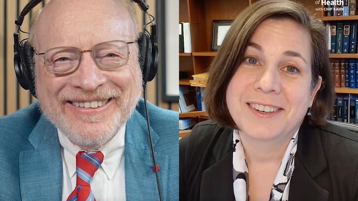 Chip Kahn and Michelle Mello for KFF podcast