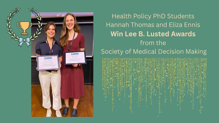 Stanford SHP PhD students win 2026 Lusted Awards