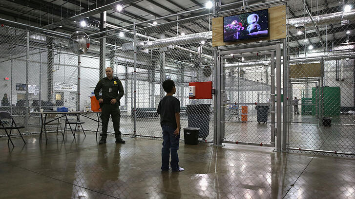A child being held at a CBP facility
