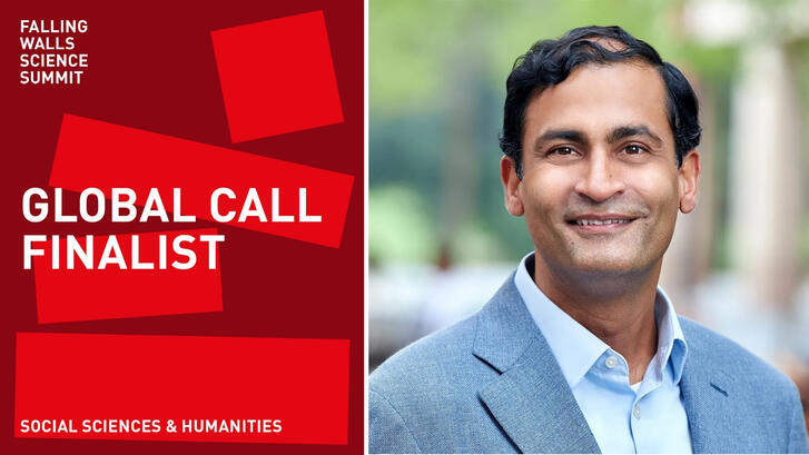 Falling Walls Science Summit Global Call Finalist graphic and photo of Saumitra Jha