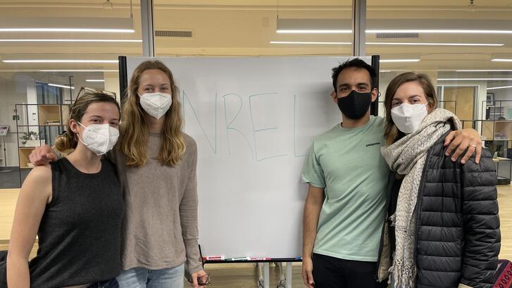 Sylvie Ashford, Calli Obern, Daniel Gajardo, and Sarah Baran