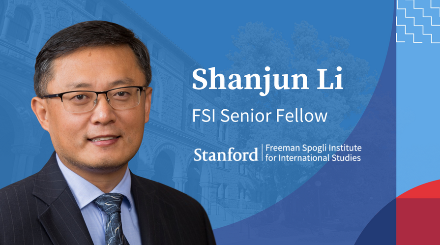 Headshot of Shanjun Li, who has joined FSI as a senior fellow