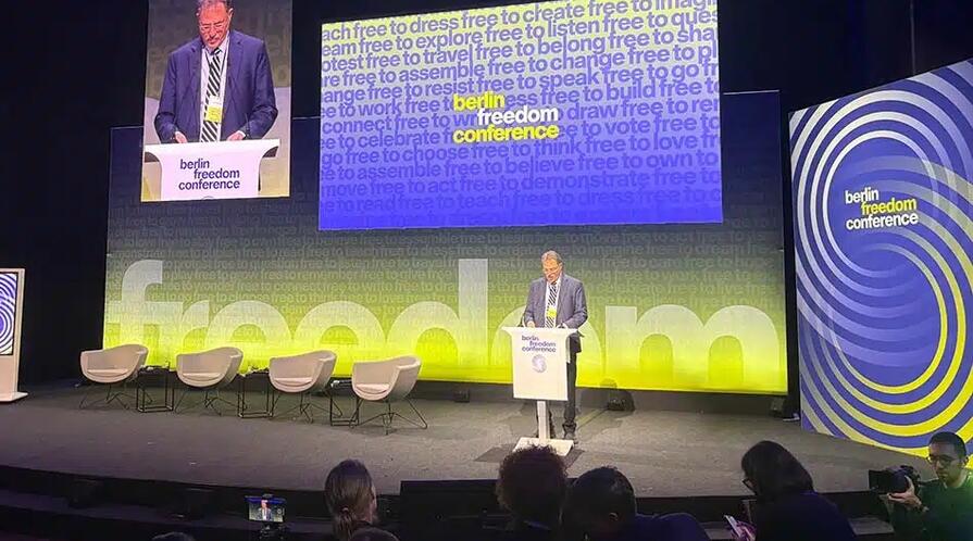 Larry Diamond delivered remarks to the Berlin Freedom Conference on November 10, 2025.