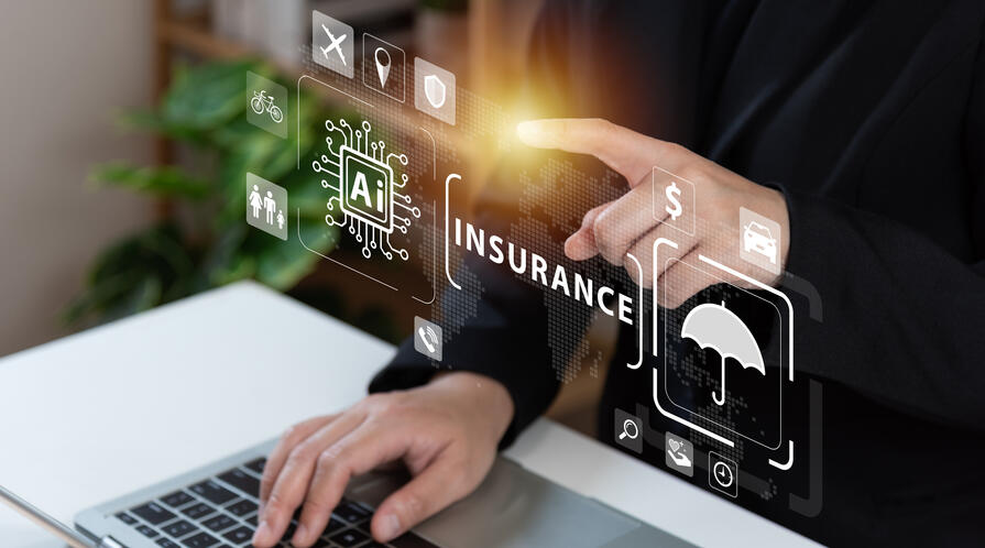 An illustration of using AI in insurance claims