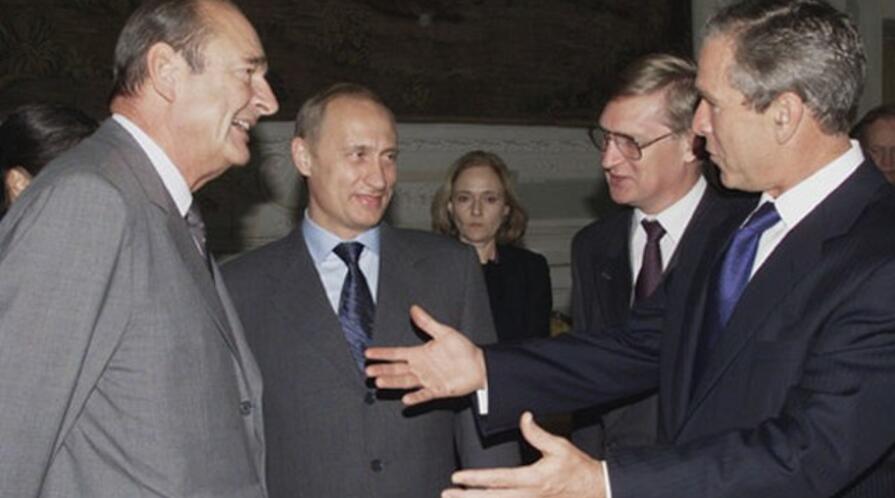 Putin and George Bush