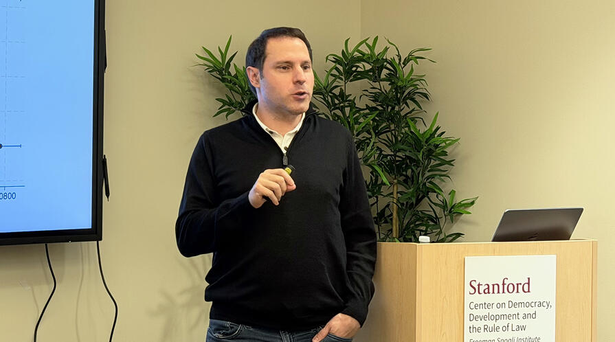Oliver Kaplan presented his research in a CDDRL seminar on February 19, 2026.