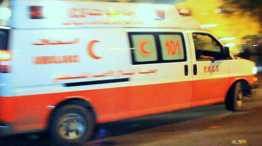 An ambulance in the Gaza 