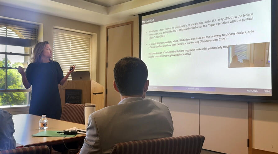 Katherine Case presented her research in a CDDRL seminar on May 7, 2026.
