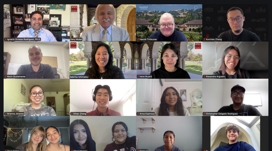 screenshot of Zoom meeting