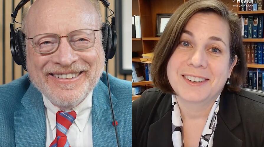Chip Kahn and Michelle Mello for KFF podcast