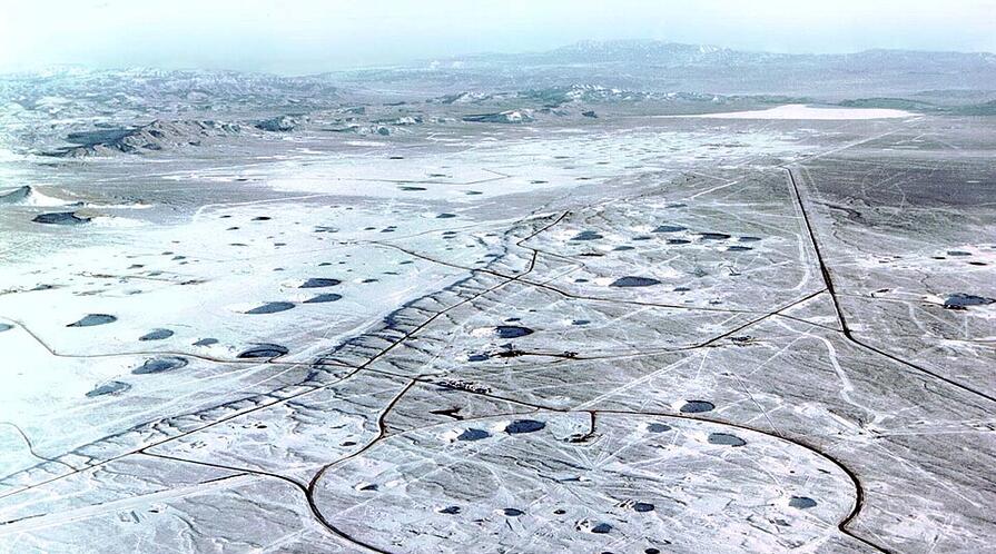 Craters at Nevada Test Site