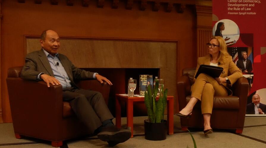 The Center on Democracy, Development and the Rule of Law (CDDRL) hosted the event, moderated by Kathryn Stoner, Mosbacher Director of CDDRL.