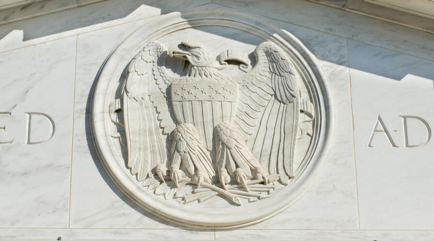Eagle Relief in the West Pediment of the Dirksen Senate Office Building.
